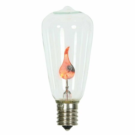 VICKERMAN ST40 Clear Flicker Flame E17 Replacement Bulbs - 10 V17ST40